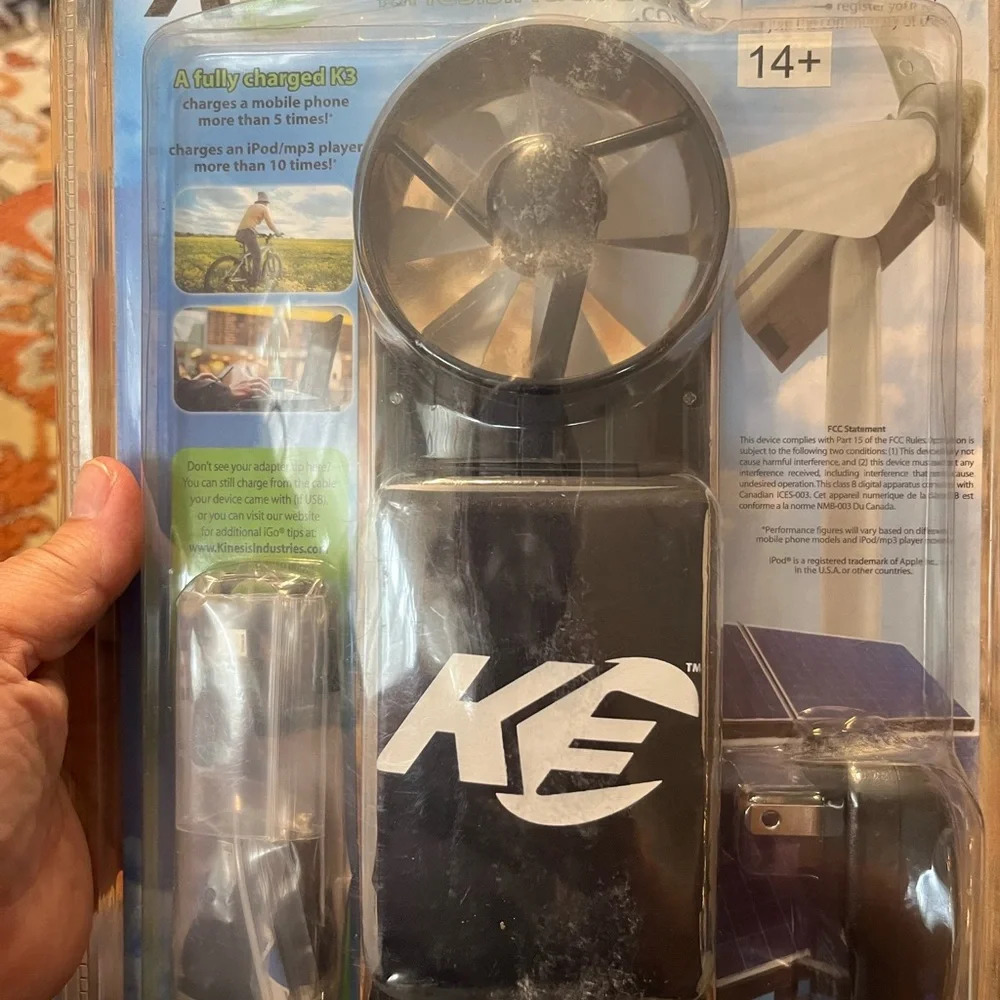 Unopened wind & solar phone or device charger